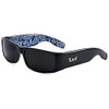 Locs Sunglasses Hardcore Black 0103, Black / Bandana Blue, 5.4w
