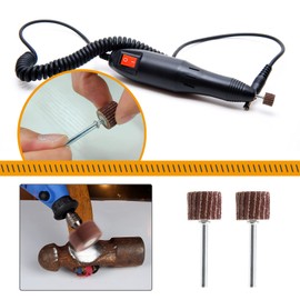 EMSea 80/120/240/320/600 Flap Wheel Sandpaper Sanding with Handle for Rotary Tools X25