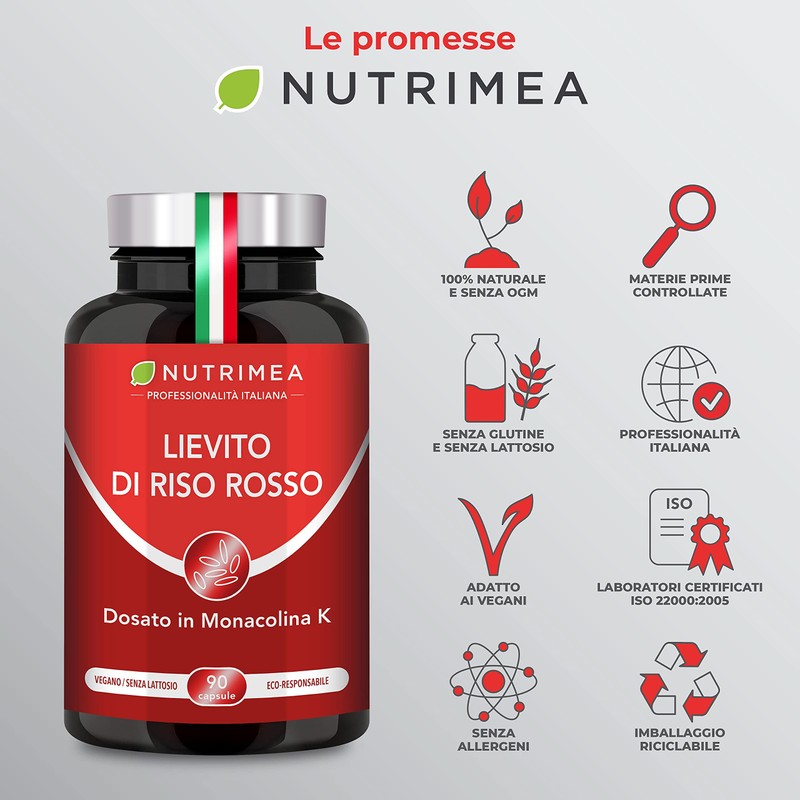 Lievito di Riso Rosso | Ricco di Coenzima Q10 |