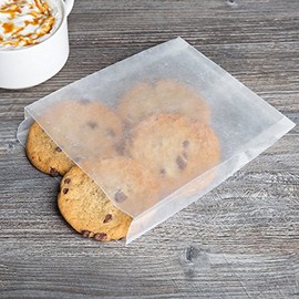 Shop$Save Flat Glassine Wax Paper Sandwich Bags 6 x 7 x 3/4. Waxed Paper Bags (400 Pack)