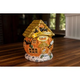 Blue Sky Clayworks Naked Crows Nightly Candle House, 7.50-inch Height, Multicolor, Harvest, Tabletops