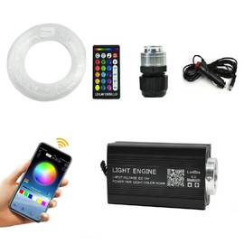 Twinkle Headliner Star Light, 16W 1000Pcs*0.03in*9.8ft Ceiling Fiber Optic Lights APP/Remote Control Sound Activated Mode RGBW for Car Home Star Ceiling Decoration