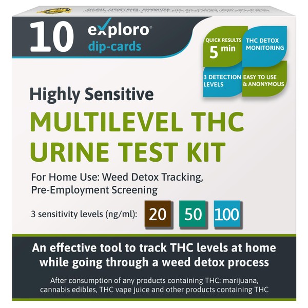 Exploro Exploro Multilevel THC Tests for Home - Marijuana Test