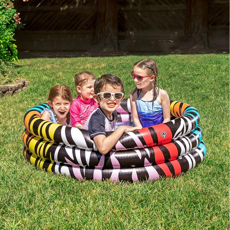 Poolmaster - Piscina Inflable para niños con sombrilla, león bebé
