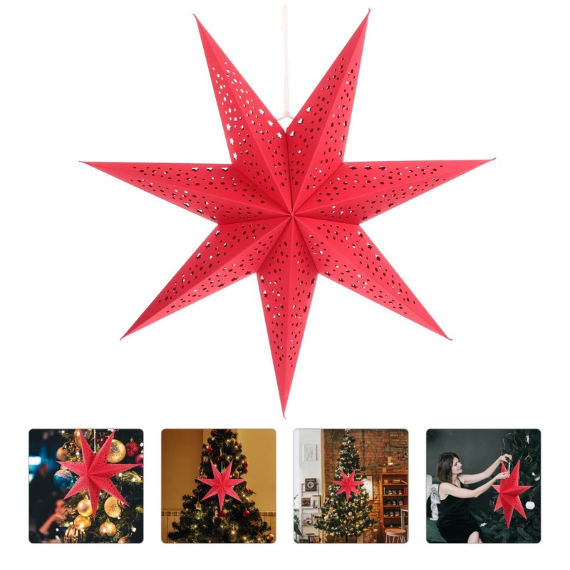 Gadpiparty 3pcs Star Pendant Lampshade Hanging Star Ceiling Shade for