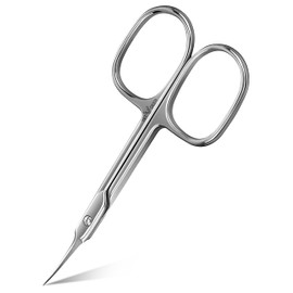 1st Deer Nail Scissors - Stainless Steel Cuticle Scissors for Manicure and Pedicure, Perfect Pointed Beauty Scissors for Eyelash Grooming, Eyebrows, Nose Hair, Finger & Toe Nail Care
