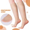 12 Pairs Knee High Pantyhose with Reinforced Toe, 15D Lady's