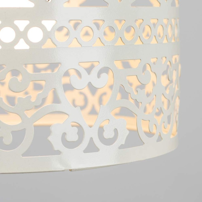 Modern Ornate Drum Shabby Chic Ceiling Pendant Light Shade