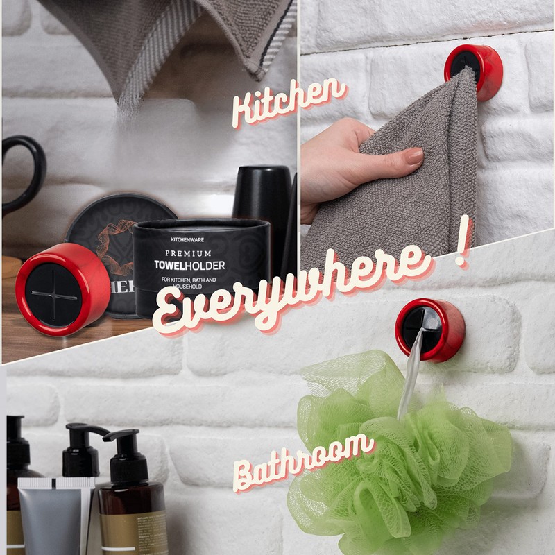 HEFA Towel Hooks, Towel Holder, Dish Towel Holder, Kitchen Organization,