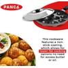 PANCA Non-Stick 12 Cavity Appam Patra Single Handle with Stainless