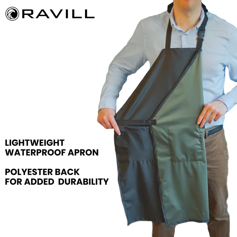 Waterproof Aprons For Men and Women - 2 Pockets -