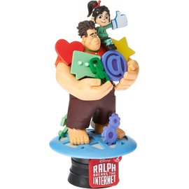 Beast Kingdom Wreck-It Ralph 2: Ralph with Vanellope DS-056 D-Stage Statue, Multicolor, 6 inches