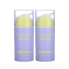 By Wishtrend, Vitamin A - mazing Bactiol Night Cream, 1.0 fl oz (30 ml), Set of 2, Large Capacity, Retinol Cream, Pack, Pores, Skin Care, Gift, Present