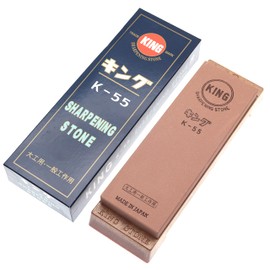 King #1000 Grit Japanese Whetsone Whetstone with Non-Slip Base Made in Japan