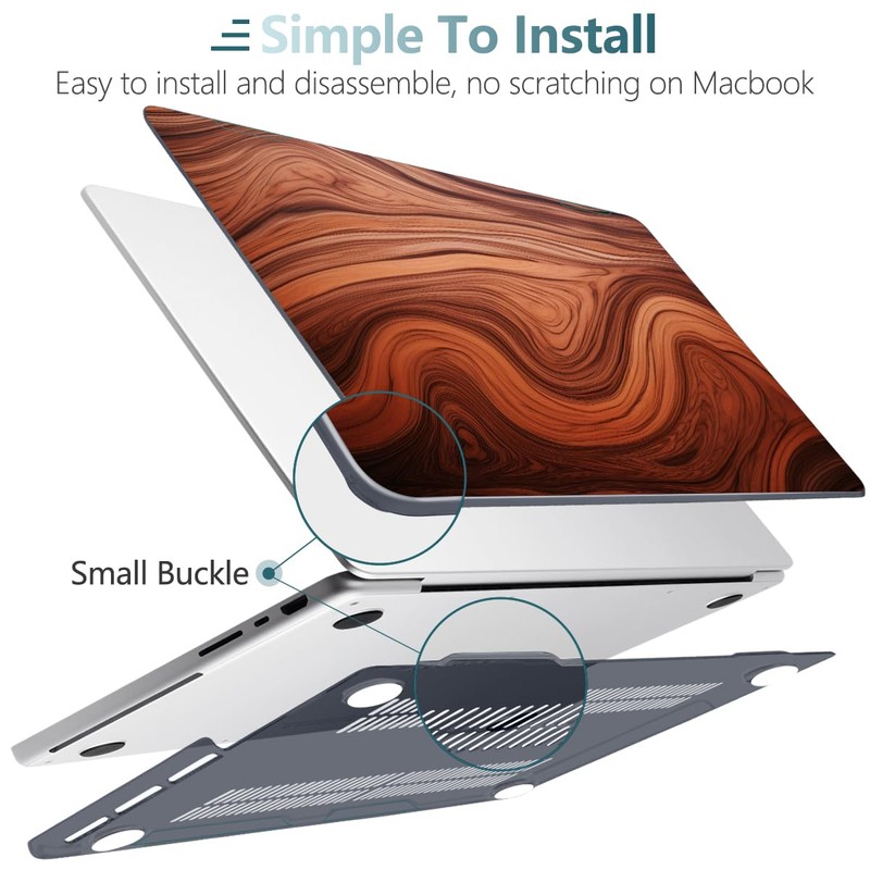 TWOLSKOO for MacBook Pro 16 inch Case M4 A3403 A3186