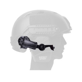 Tigrett ARC Rail Headset Adapter for Helmets – Compatible with Ops-Core, FAST, ACH, MICH, AMP Arms – Walker Razor Helmet Mount, ARC Rail Adapter Earmuffs (Howard Leight Impact Sport, Black)
