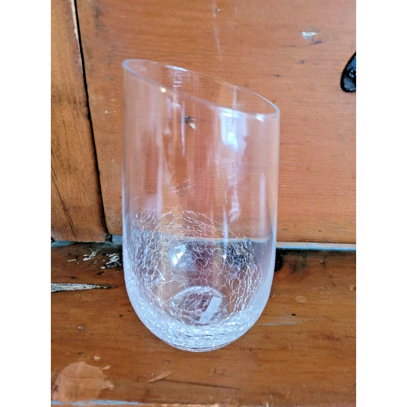 Pier 1 (2) Pier 1 One Angled Rim Crackle Glass