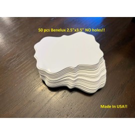 maryjoshopaholic Fairfax (Benelux) Ornament Aluminum Dye Sublimation Blanks NO HOLES 50 pcs