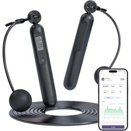 Cuerda para Saltar Inteligente, Smart Jump Rope, Fitness Saltar Cuerda con Análisis de Datos de Aplicación, Cuerdas Inteligente para Saltar de PVC... 