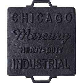 Mercury Trivet Iron Trivet Square Trivet Trivet 6.5 x 6.5 x 0.7 inches (16.5 x 16.5 x 1.8 cm), Black