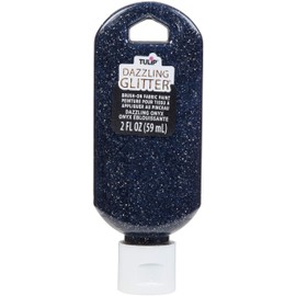 TULIP Soft Paint Peggable 40198 Sfpt Opstk 2Oz Dazzling Onyx, As Detailed