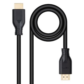 HDMI Cable V2.0 4K@60Hz 18Gbps CCS Black 0.5m - Ideal for connecting high-definition devices and transmitting quality video and audio.