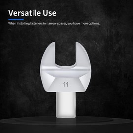 ATsafepro Open-End Socket Tool Torque Open-End Spanner, 9 x 12 mm, Interchangeable Torque Wrench 11 mm