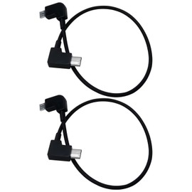 JRSHOME Upgraded 2 Pack 30cm/11.8inch Remote Controller Cables, 30cm Remote Controller OTG Data Cable for DJI Mavic Mini 2 Drone Remote Controller RC Type-C for USB Android