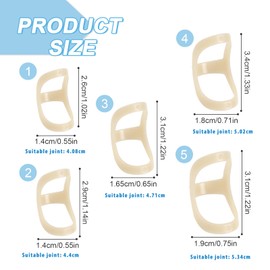 5Pcs Finger Splint, Trigger Finger Splint, Comfortable Trigger Finger Splint, Thumb Brace to Support and Protection for Arthritis, Trigger Finger, Thumb, and Other Finger Conditions(1,2,3,4,5, Sizes)