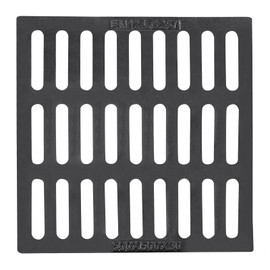 JAYGOVAN Cast Iron Drain Grate, 20"×20" Outdoor Drain Cover, Sewer Grate, Durable Heavy Duty Channel Grate, Black Square Drainage Grate for for Sewer Yard Garage Farm Patio Concrete Well (19.7"×19.7")