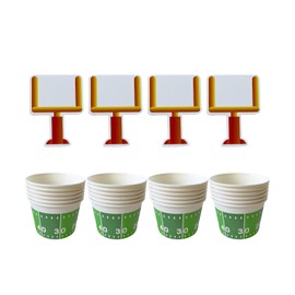 Football Hoop Snack Cups Soccer Party Favors Decorations Paper Soccer Birthday Decorations Cups for Soccer Themed Party Favors Football Bowls (24 Pieces)