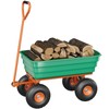 Poly Dump Cart, 4 Cu.Ft. Heavy Duty 600 LBS Garden