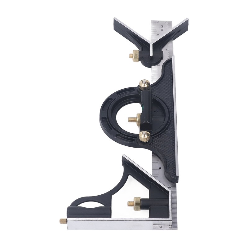 300MM Combination Square Length Depth Angle Measuring Ruler Stainless Steel