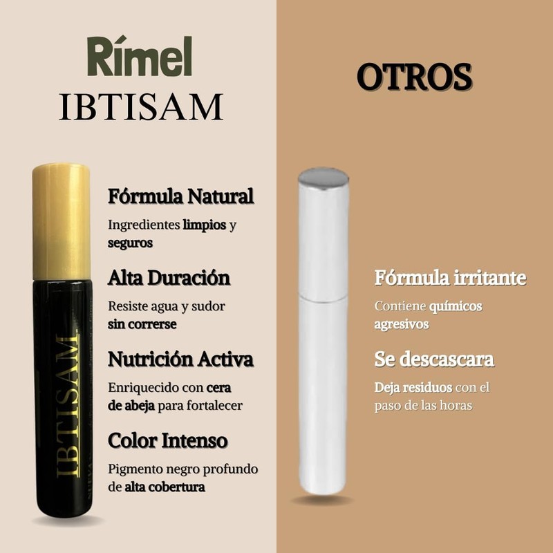 Rímel de Kejel Natural Árabe IBTISAM