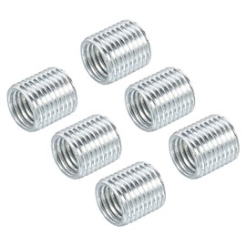 MECCANIXITY Thread Reducing Nuts Insert M10 x 1mm Male to M8 x 1mm Female Adapters 10mm Long Pipe Fitting Conversion Sleeve Reducer, Pack of 6