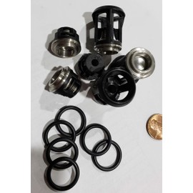 AR Annovi Reverberi Replacement Valve Kit 6 Pack, AR2869, Black