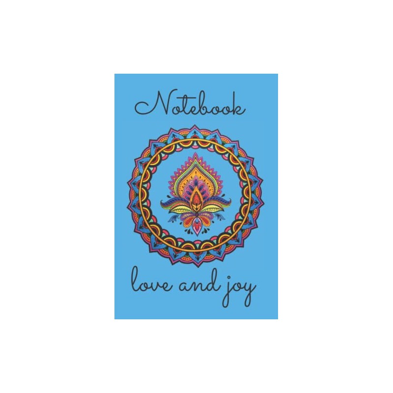 NOTEBOOK: Modern mandala notebook 6x9'' with 120 blank lined pages