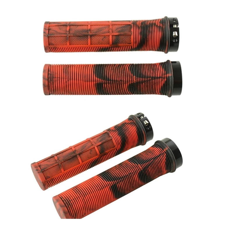 PJQUEKAIPJ Bicycle Handle Grips TPR Aluminum Alloy Lock On Non-Slip