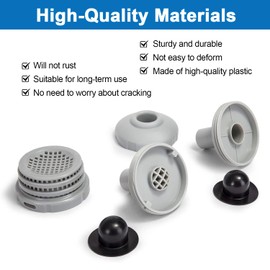 SIGANDG Above Ground Swimming Pool Parts Kit with 1.25" Outlet Pool Filter & Inlet Nozzle and Pool Plug Stopper, Pool Water Jet Connector Kit, Replacement Part for Intex/Coleman Pool Accessories