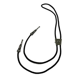 Toxic Jungle 39-3/8 Inch (100cm) Bolo Tie Kit for Custom Jewelry, Western Cowboy Engraved Cord Necklace, Antique Silver (Concho not Included)