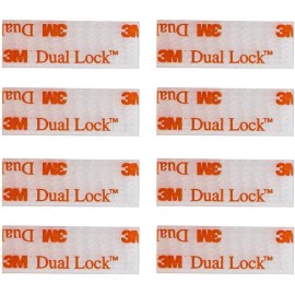 NoBrand Toll Tag Mounting Kit - 4 Pcs (2 Sets) Reclosable Fastener Peel and Stick Adhesi