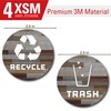8 Pack Recycle and Trash Stickers - 2.5in Circle -