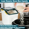 MXCELL 2 Pack Rice Container 25 lbs Large Bulk Flour