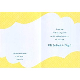 Designer Greetings Yellow with Blue Banner Confirmation Sponsor Thank You Card