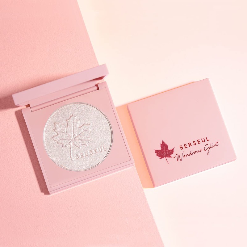 Serseul Highlighter Makeup Palette Highlighter Powder Glossy Glitter Highlight Makeup