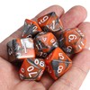 CiaraQ DND Polyhedral Dice Set with a Black Dice Bag