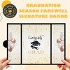 2025 Graduation Guest Book Black Gold Graduation Party Decorations Class