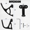 TRIPLE DEER Gun Rack Wall Mount Gun Storage with Felt,