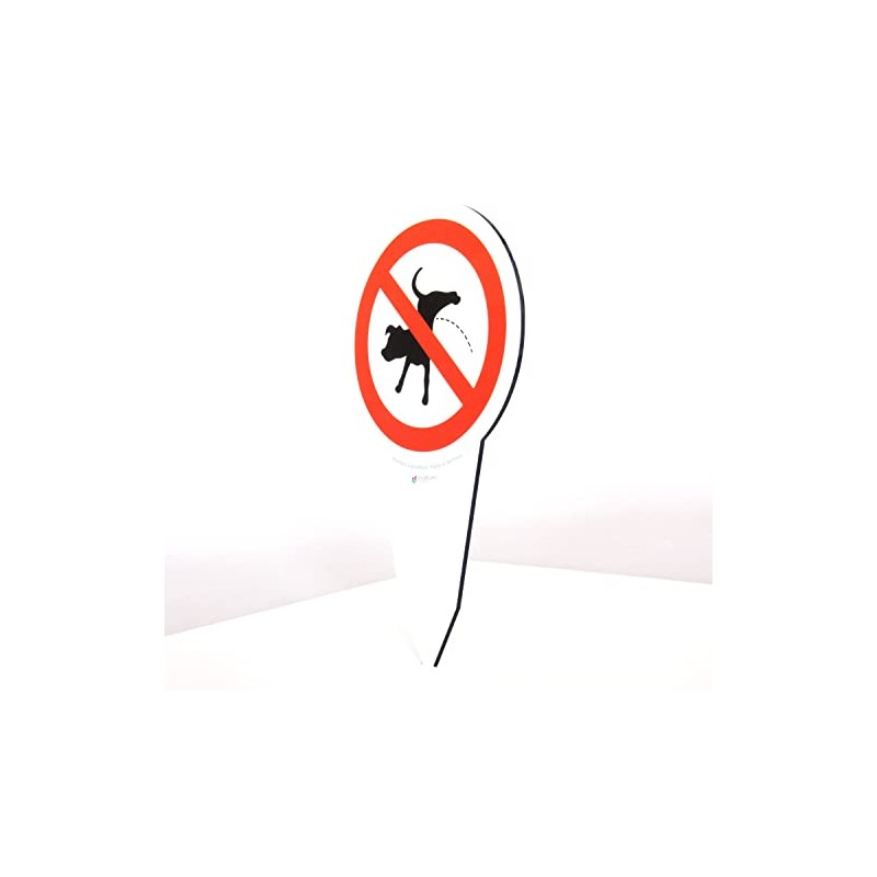 AllesKlaro® High-Quality XXL Plug-In Sign – No Dogs Pee –