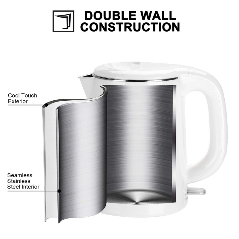 Secura Stainless Steel Double Wall Electric Kettle Water Heater for